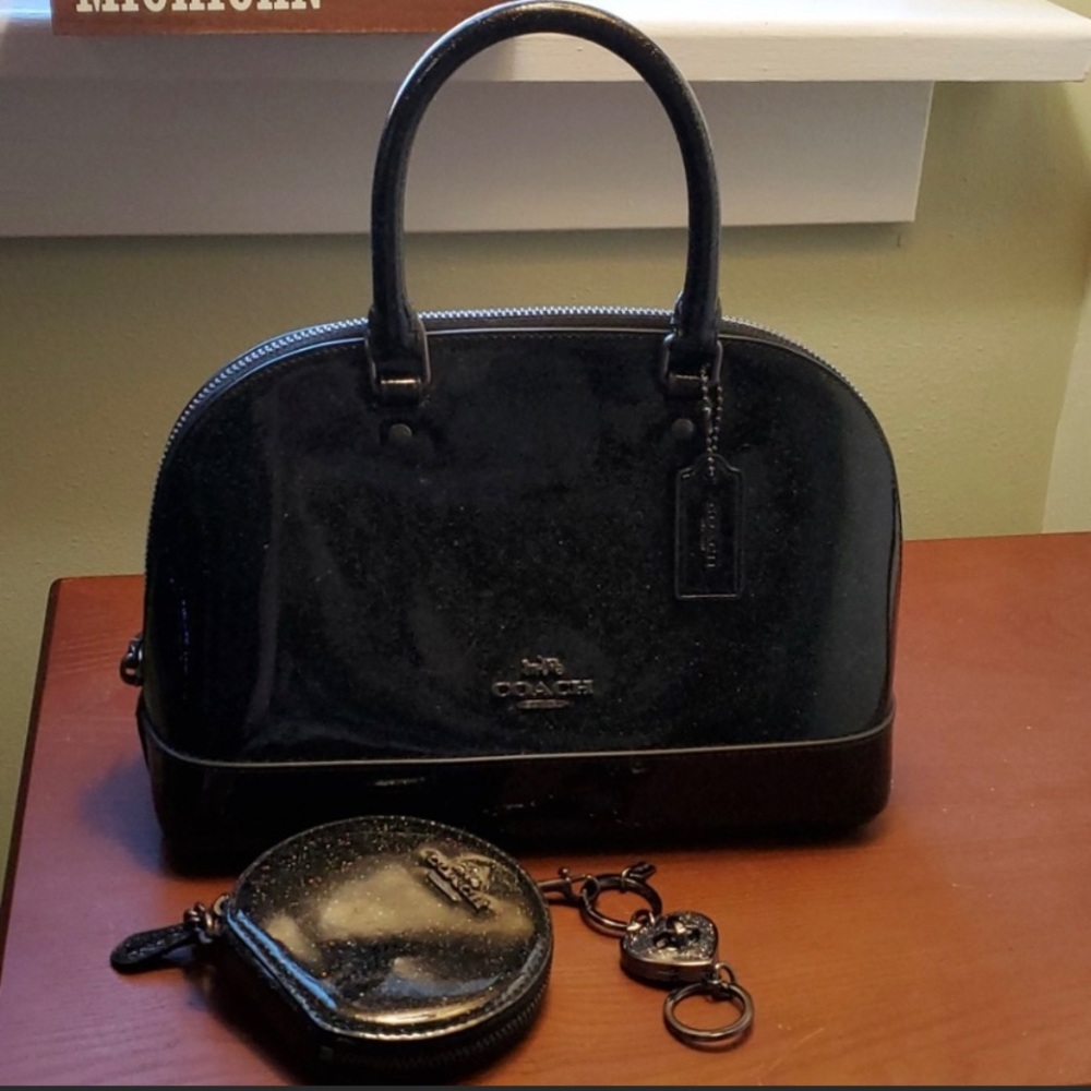 Authentic COACH Black Sparkle Purse